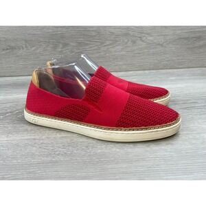 UGG Sammy Women's 9.5 Red Weave Sneaker Fabric Shoes Comfort Skateboard Casual